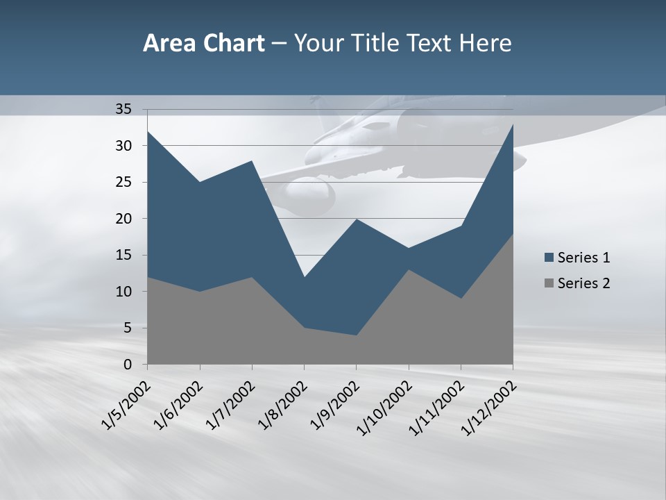 Fly Blue Aerodynamic PowerPoint Template