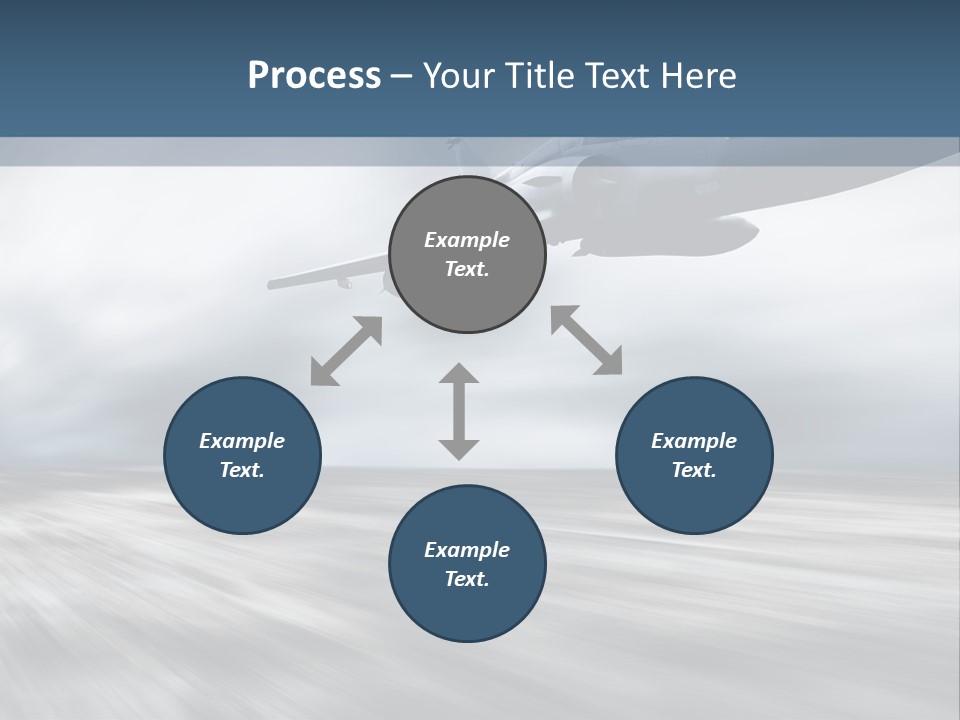Fly Blue Aerodynamic PowerPoint Template