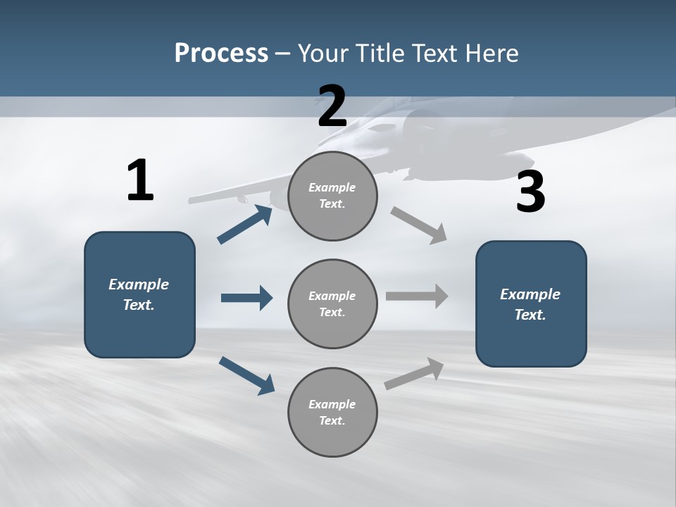 Fly Blue Aerodynamic PowerPoint Template