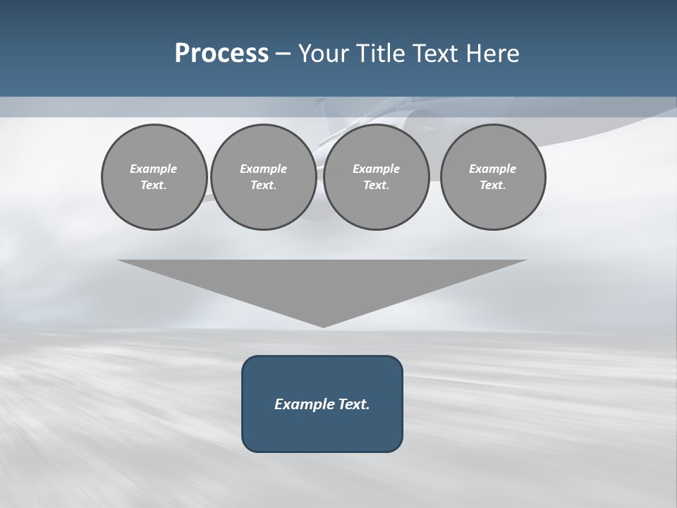 Fly Blue Aerodynamic PowerPoint Template