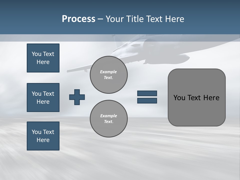 Fly Blue Aerodynamic PowerPoint Template