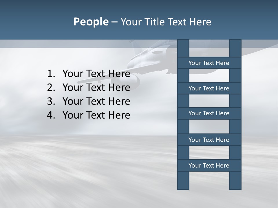 Fly Blue Aerodynamic PowerPoint Template
