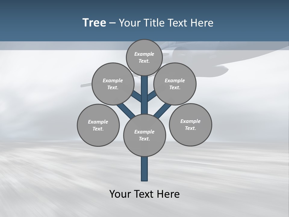 Fly Blue Aerodynamic PowerPoint Template