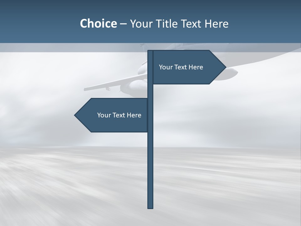 Fly Blue Aerodynamic PowerPoint Template