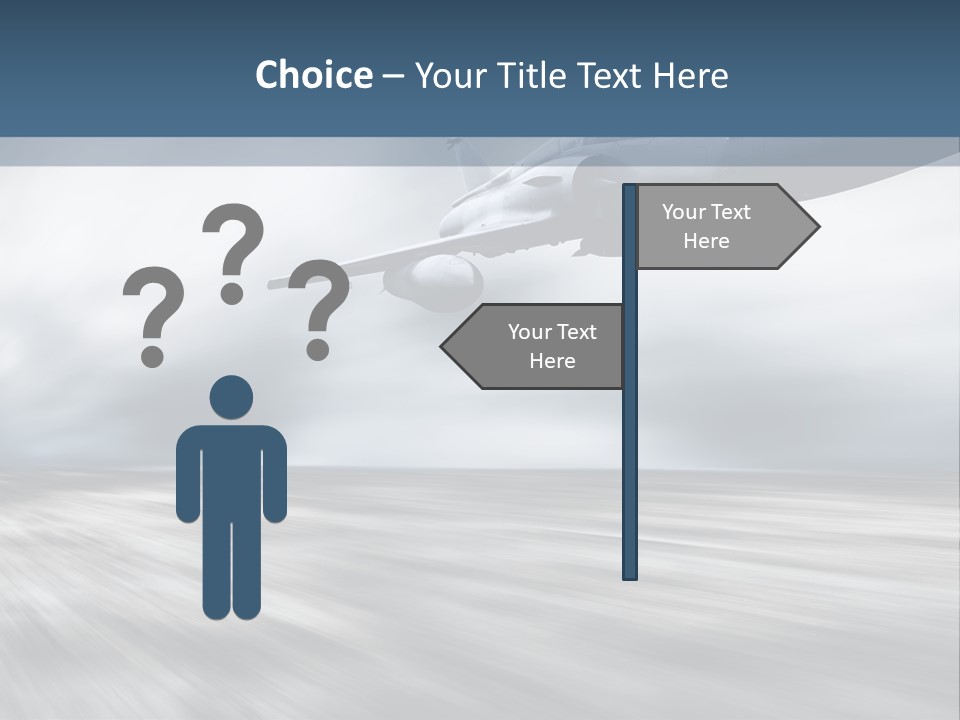 Fly Blue Aerodynamic PowerPoint Template