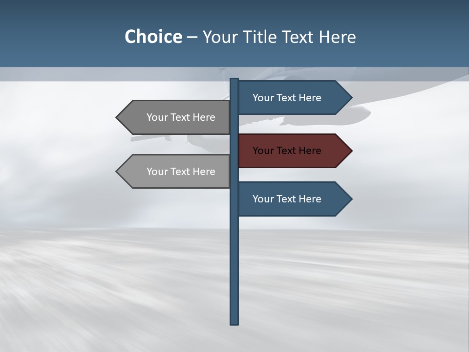 Fly Blue Aerodynamic PowerPoint Template