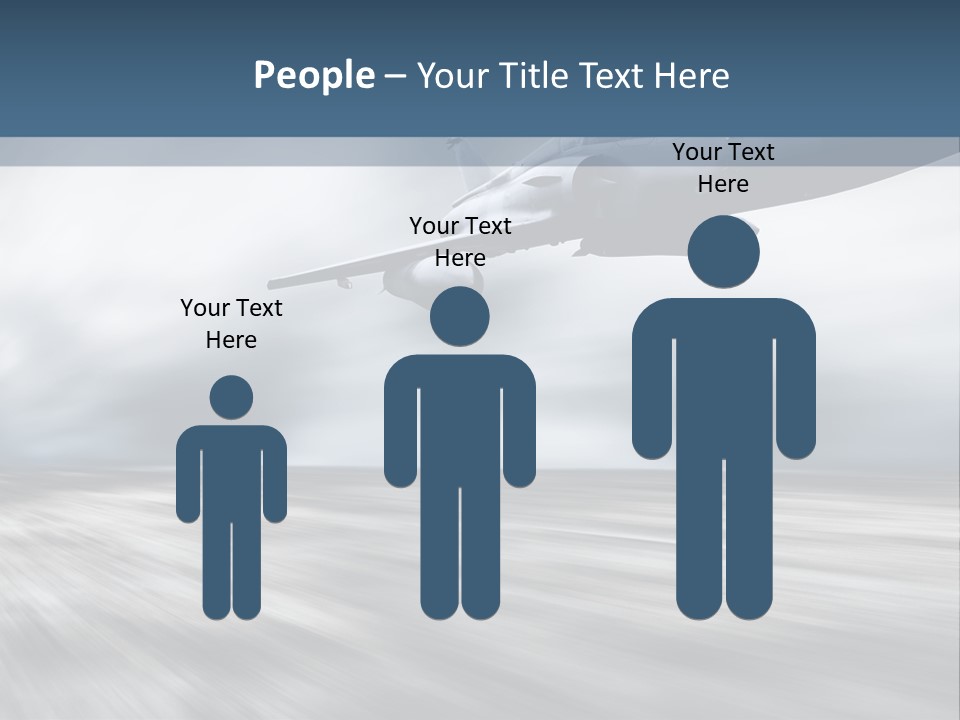 Fly Blue Aerodynamic PowerPoint Template