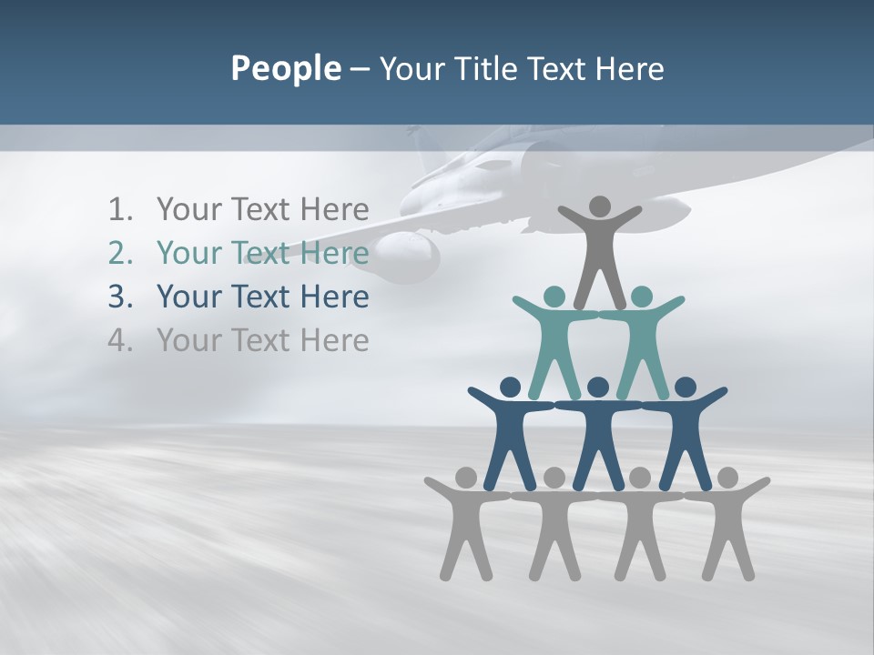 Fly Blue Aerodynamic PowerPoint Template