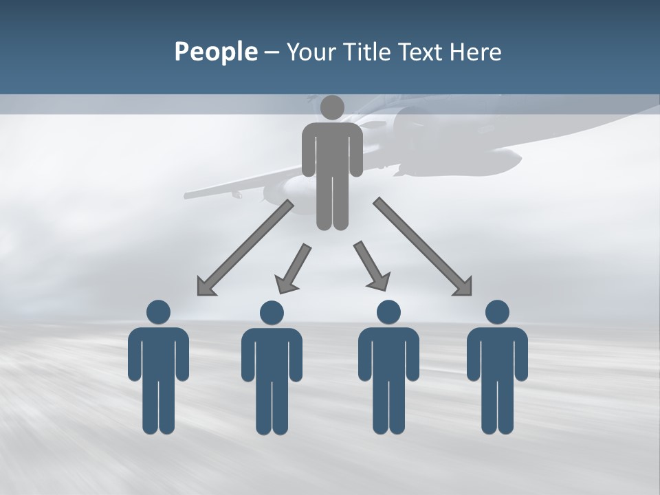 Fly Blue Aerodynamic PowerPoint Template