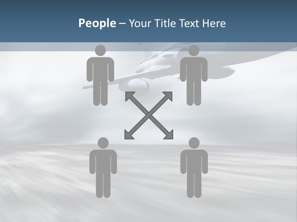 Fly Blue Aerodynamic PowerPoint Template