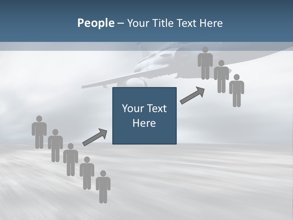 Fly Blue Aerodynamic PowerPoint Template