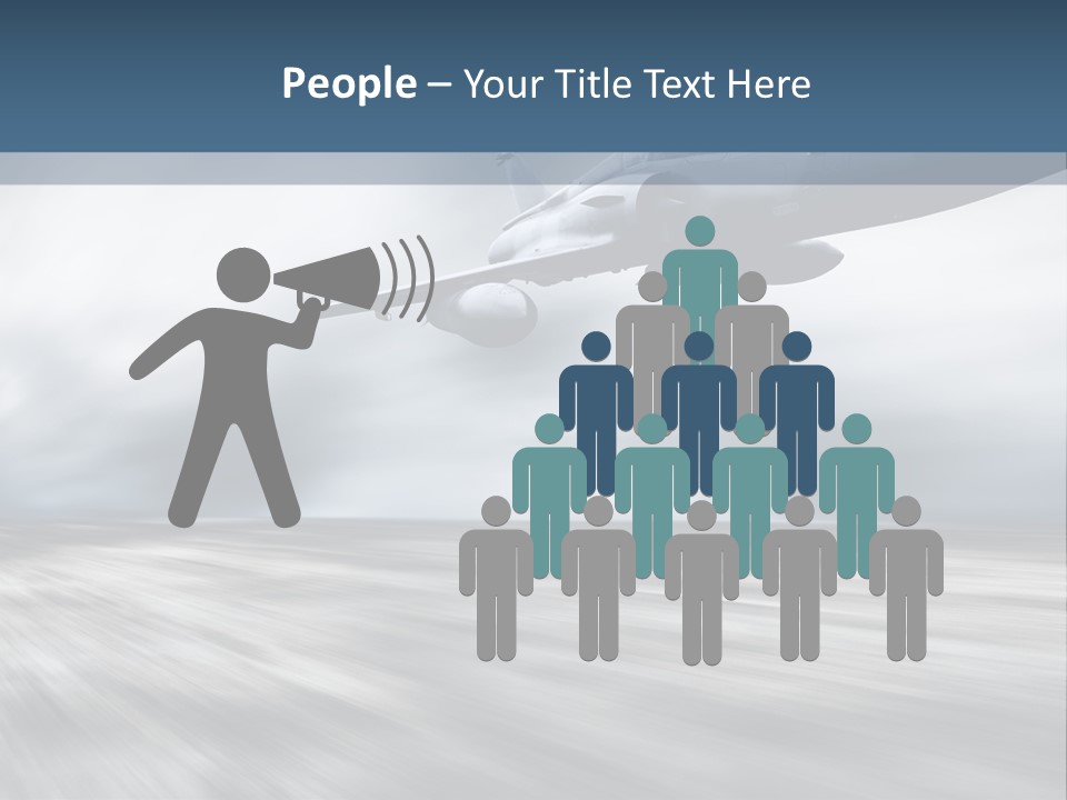 Fly Blue Aerodynamic PowerPoint Template