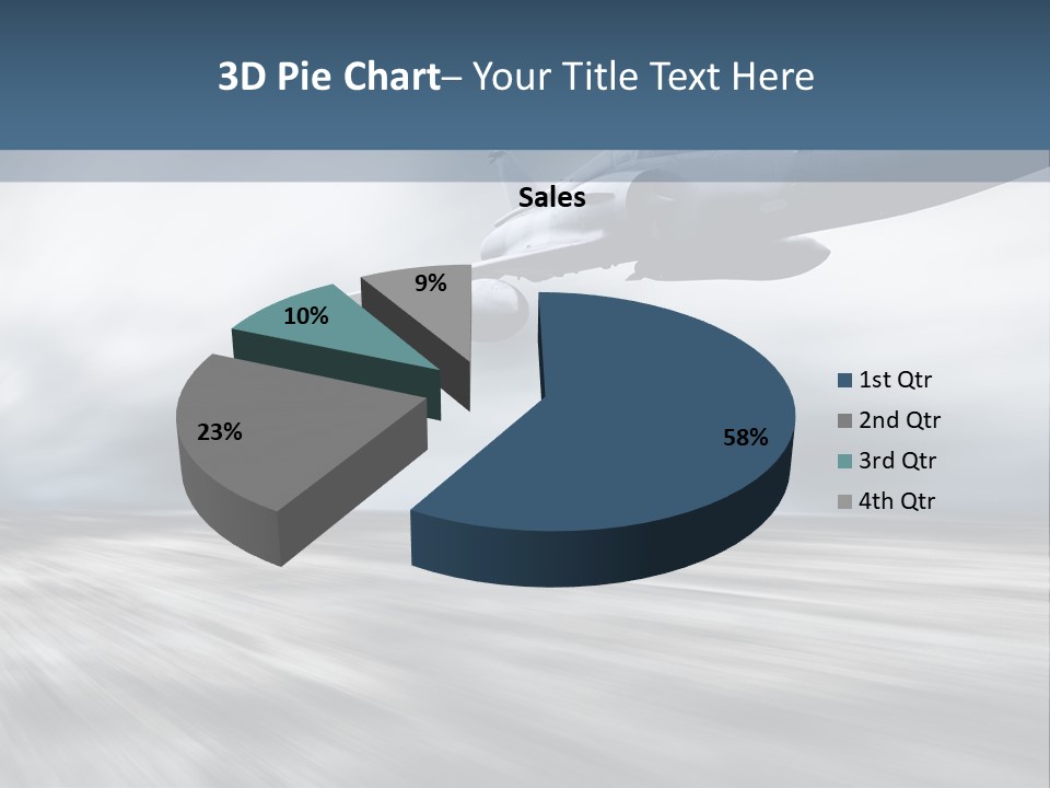 Fly Blue Aerodynamic PowerPoint Template