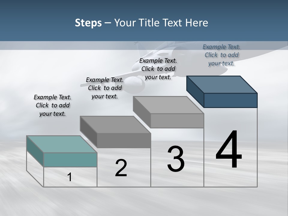 Fly Blue Aerodynamic PowerPoint Template