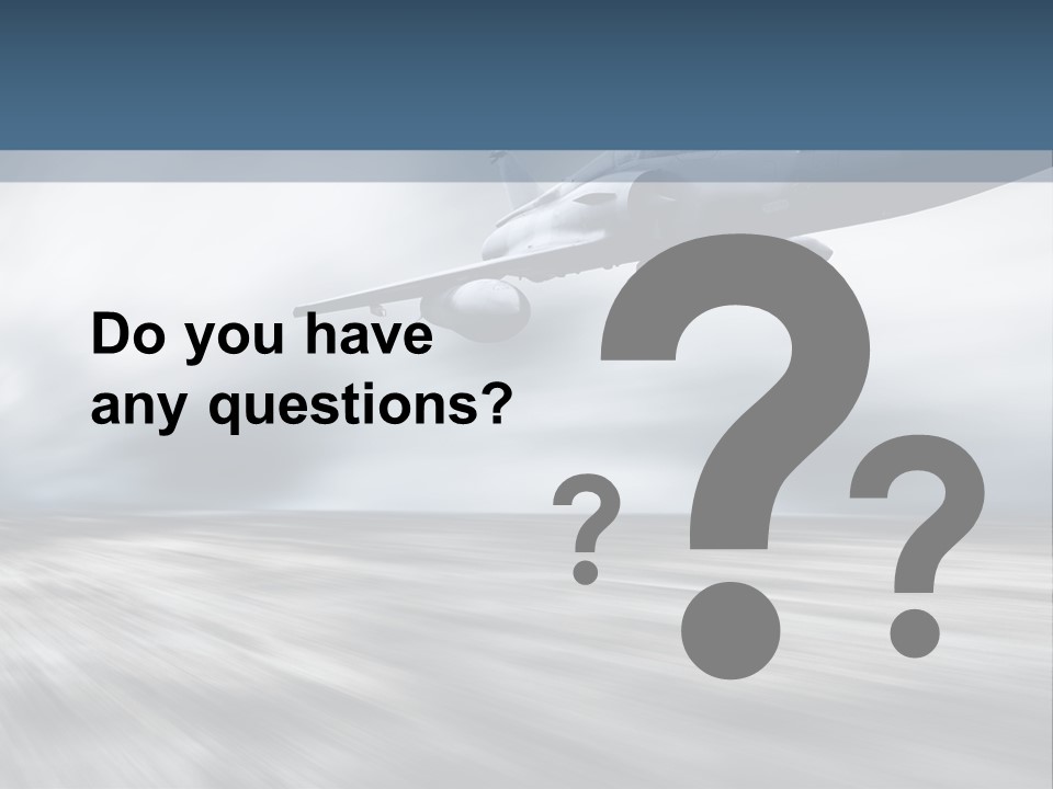 Fly Blue Aerodynamic PowerPoint Template