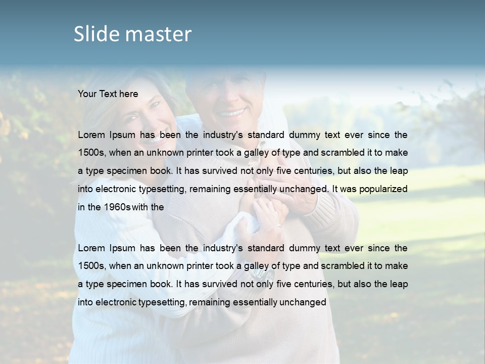 Whiten Park Healthy PowerPoint Template