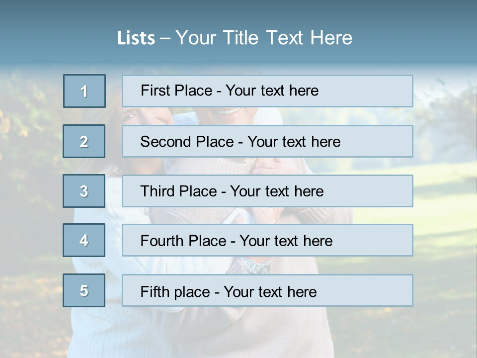 Whiten Park Healthy PowerPoint Template