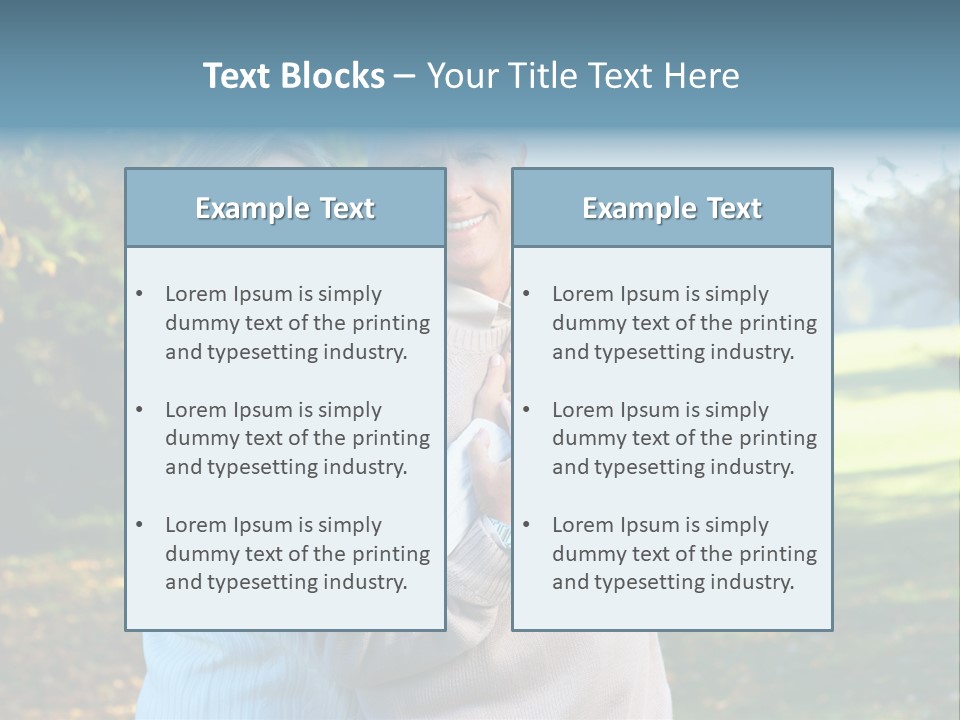 Whiten Park Healthy PowerPoint Template