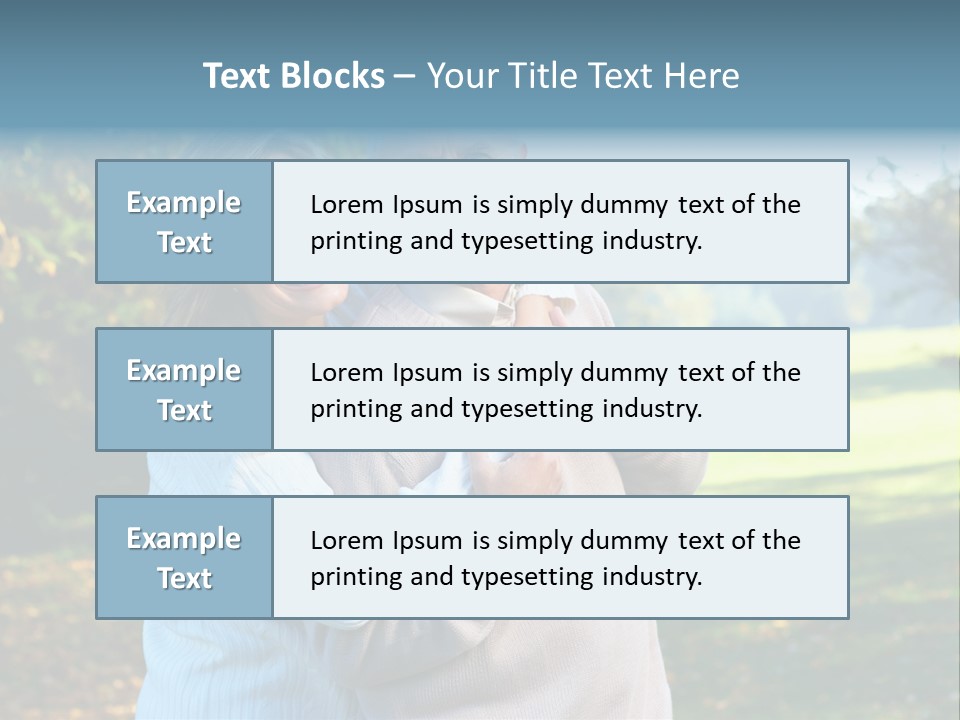 Whiten Park Healthy PowerPoint Template