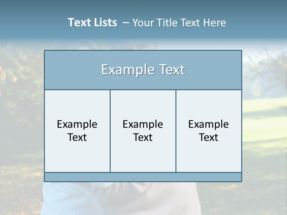 Whiten Park Healthy PowerPoint Template