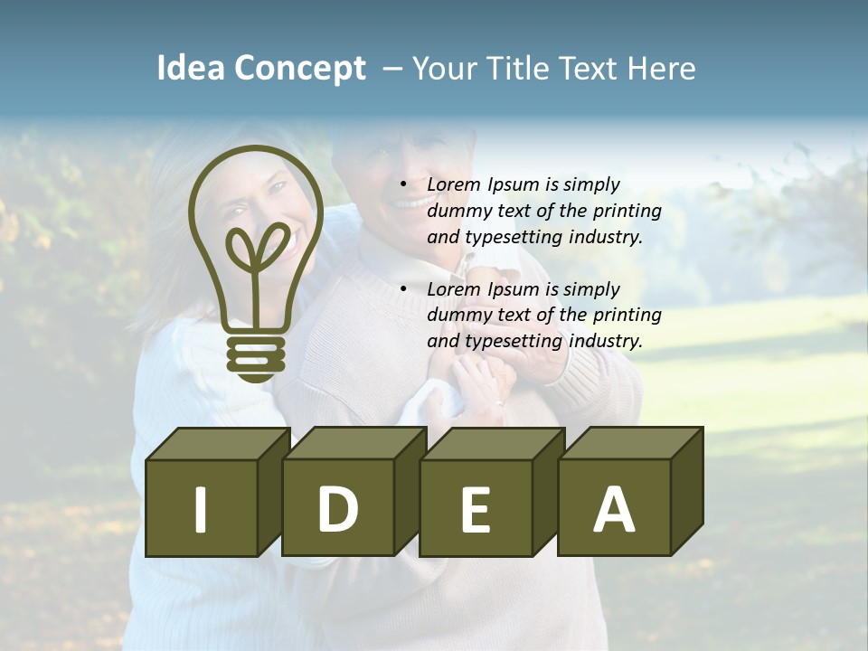 Whiten Park Healthy PowerPoint Template