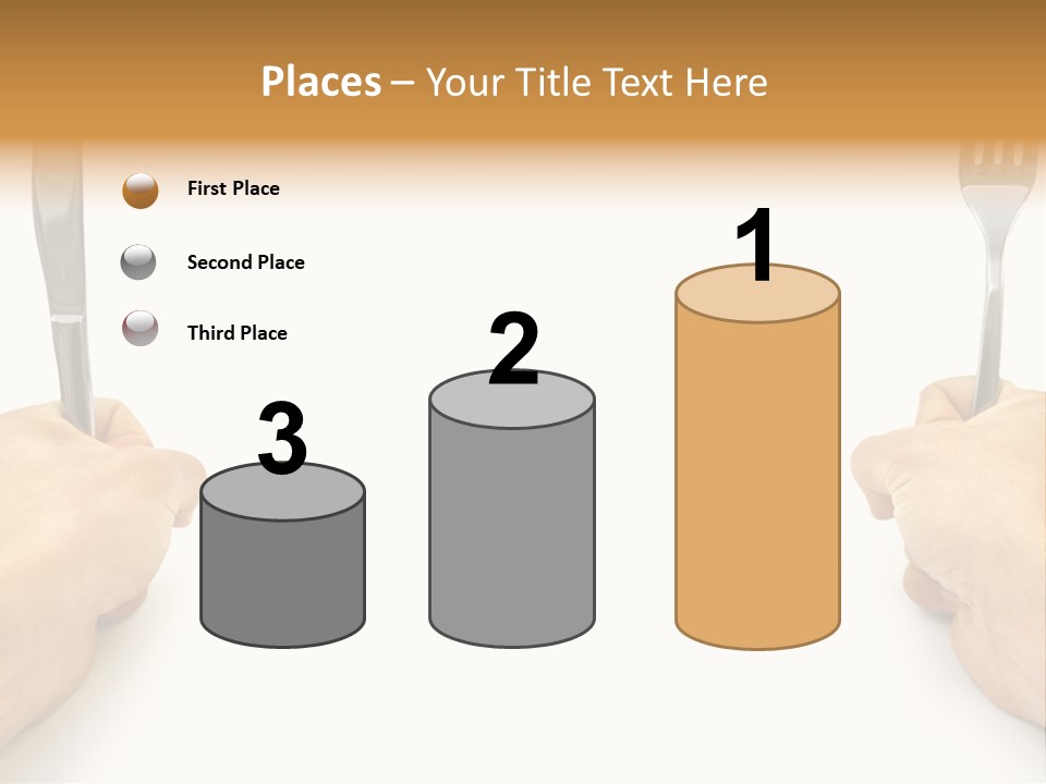 Table Food Hand PowerPoint Template