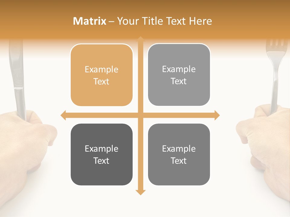 Table Food Hand PowerPoint Template