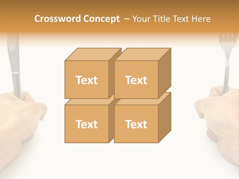 Table Food Hand PowerPoint Template