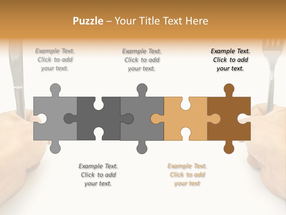 Table Food Hand PowerPoint Template