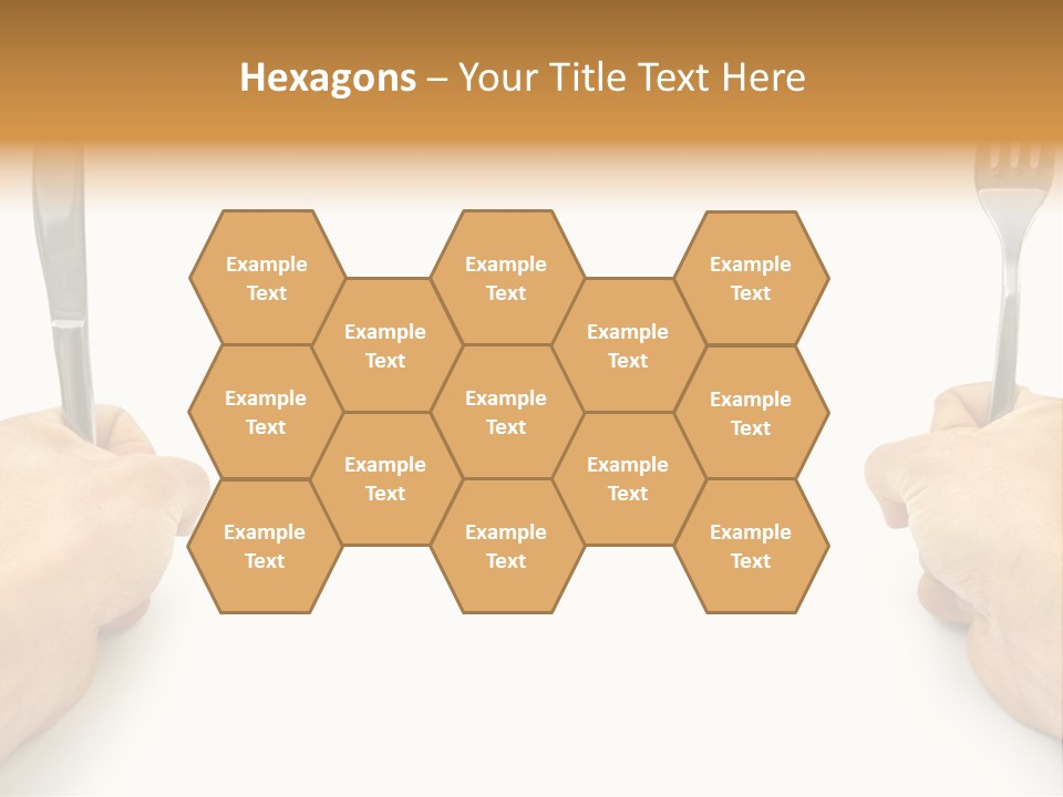 Table Food Hand PowerPoint Template
