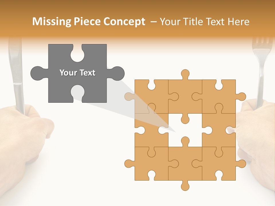 Table Food Hand PowerPoint Template