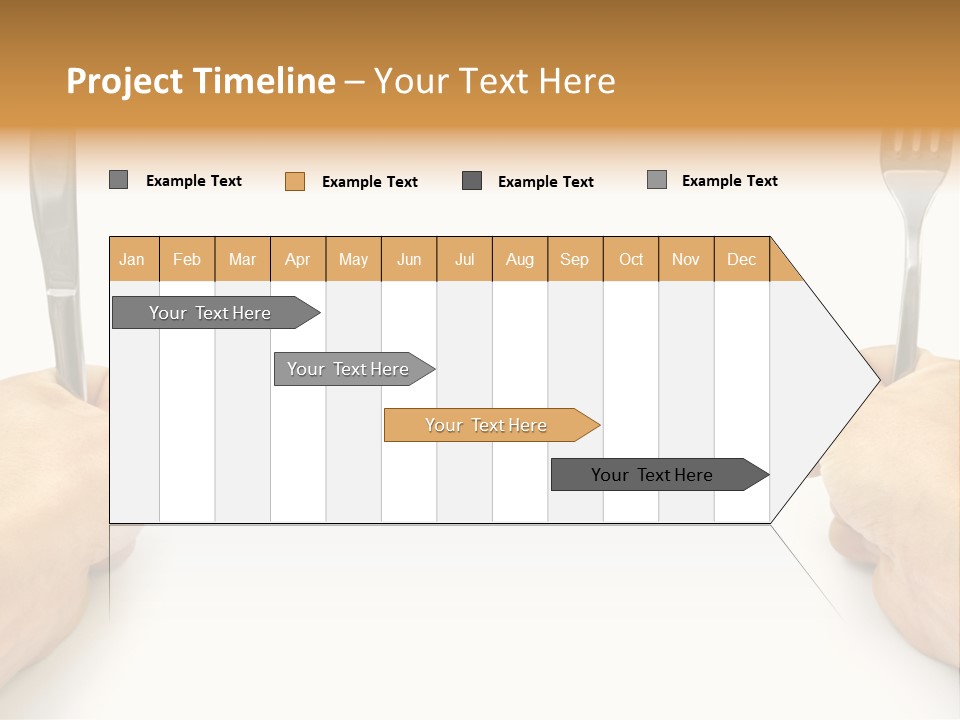 Table Food Hand PowerPoint Template