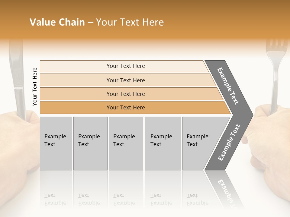 Table Food Hand PowerPoint Template