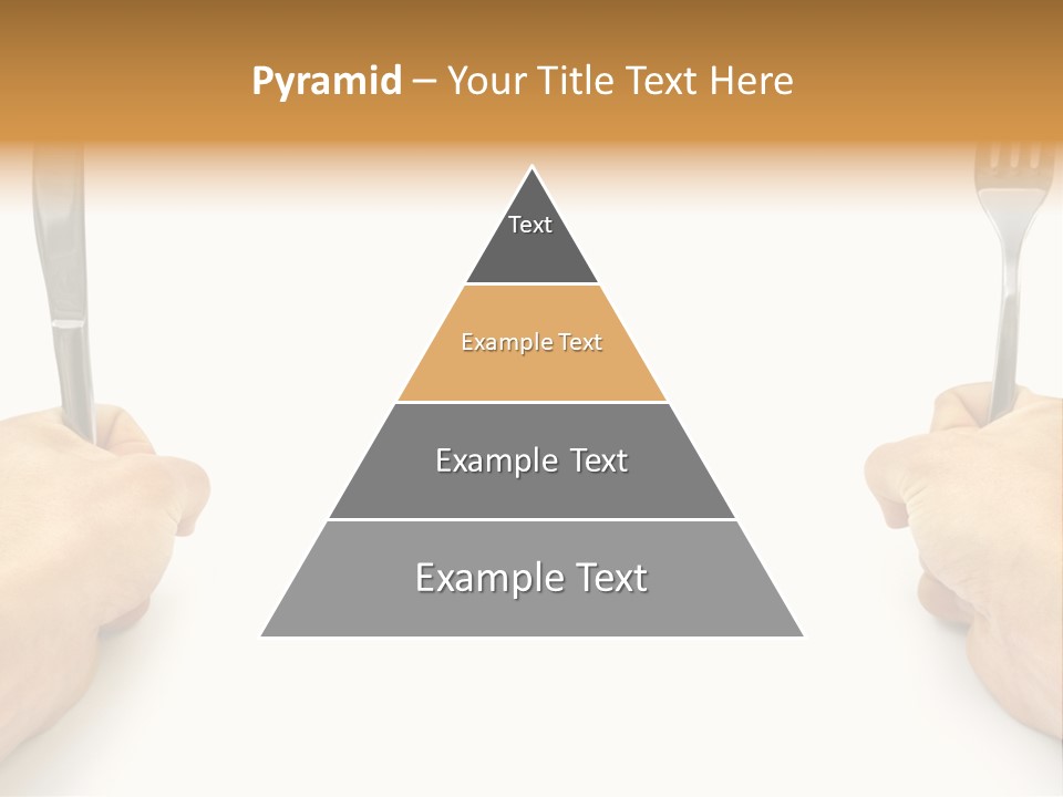 Table Food Hand PowerPoint Template