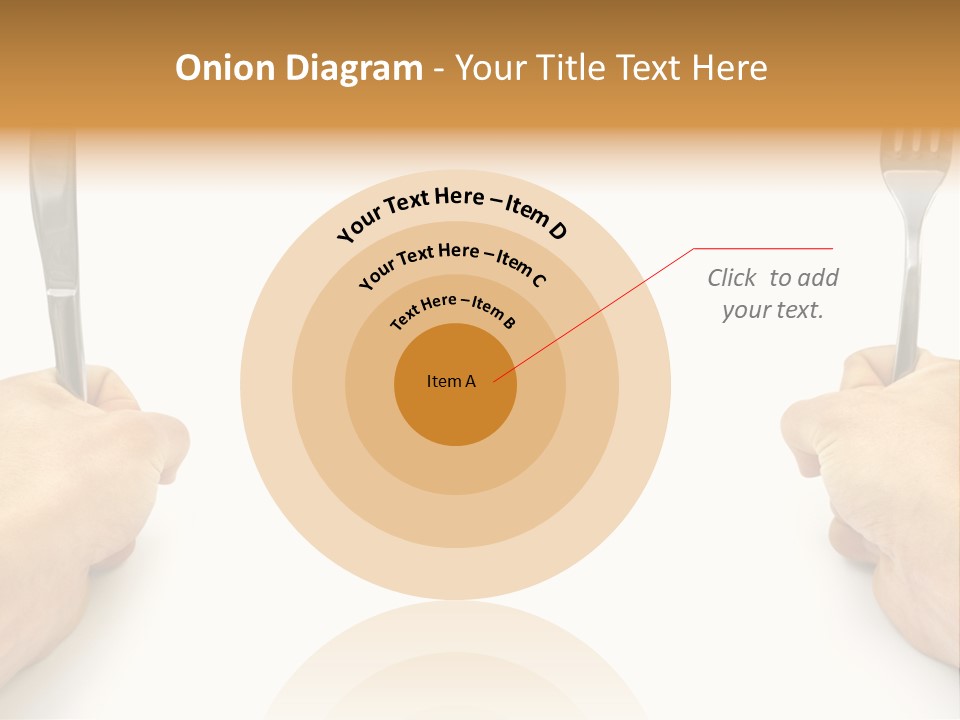 Table Food Hand PowerPoint Template