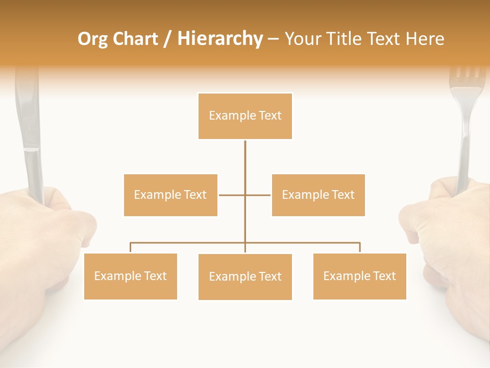 Table Food Hand PowerPoint Template