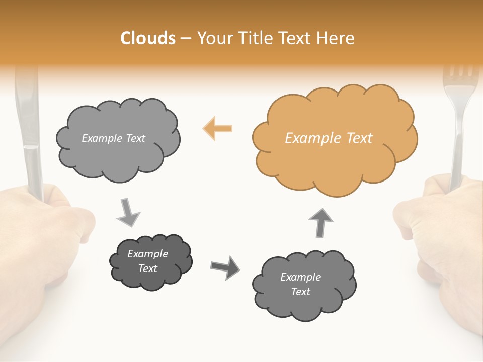 Table Food Hand PowerPoint Template