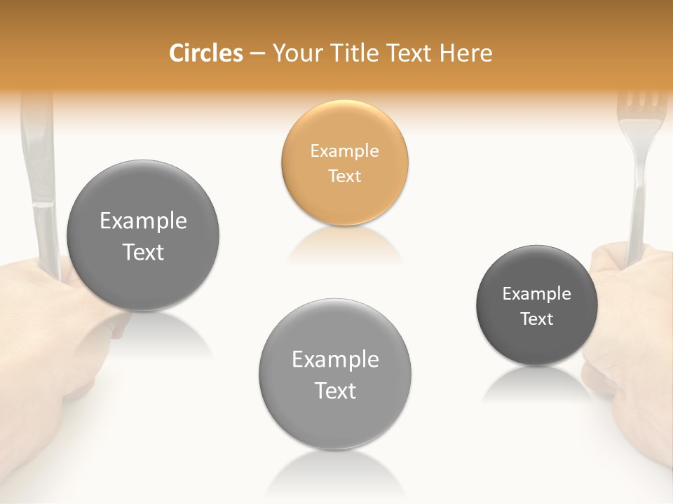 Table Food Hand PowerPoint Template