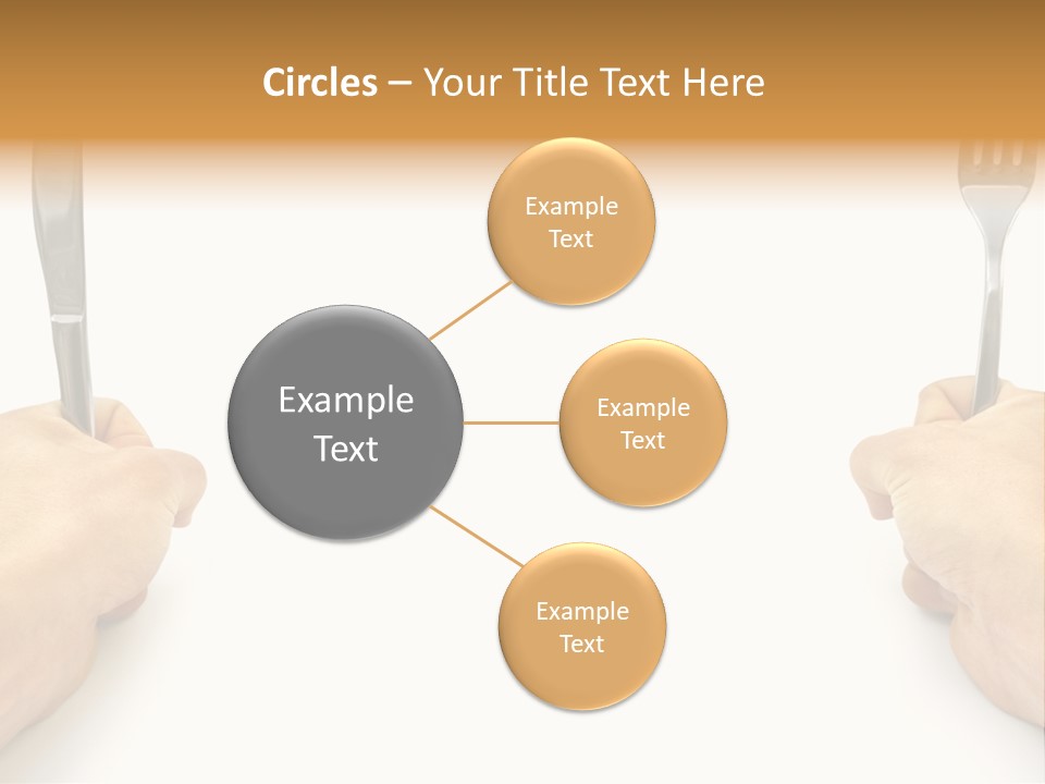 Table Food Hand PowerPoint Template