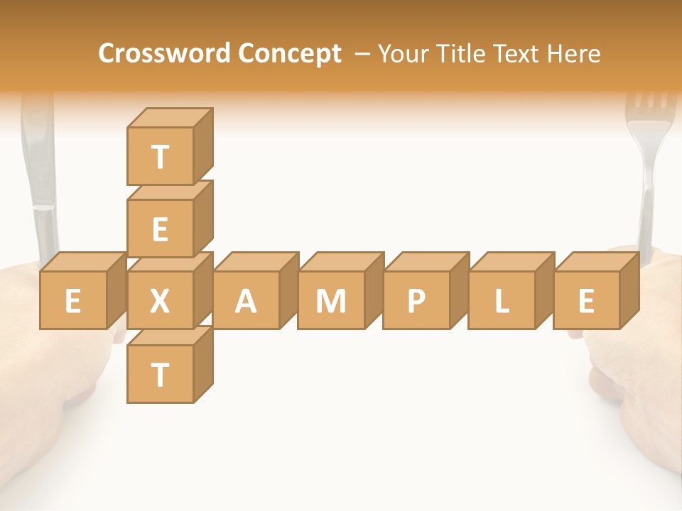 Table Food Hand PowerPoint Template