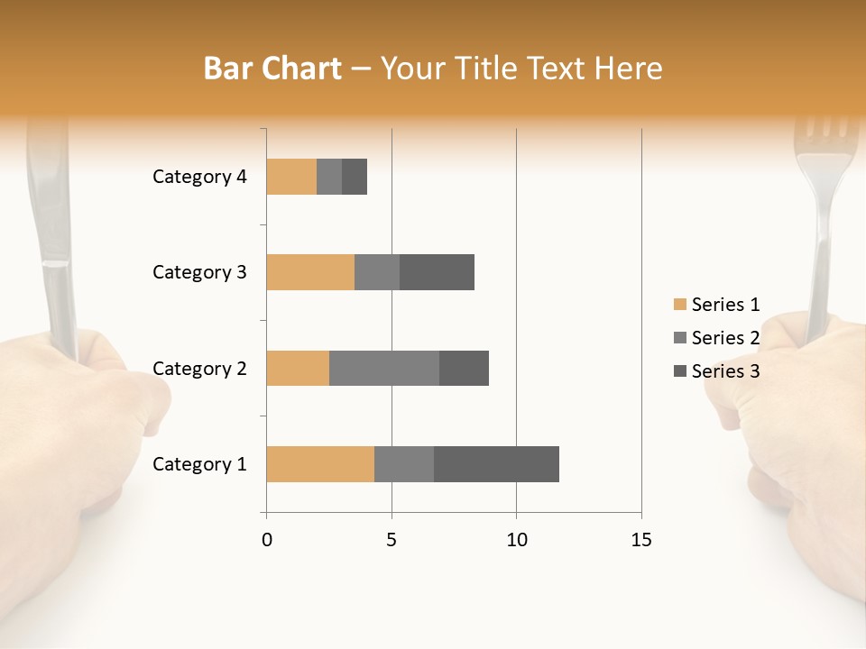 Table Food Hand PowerPoint Template