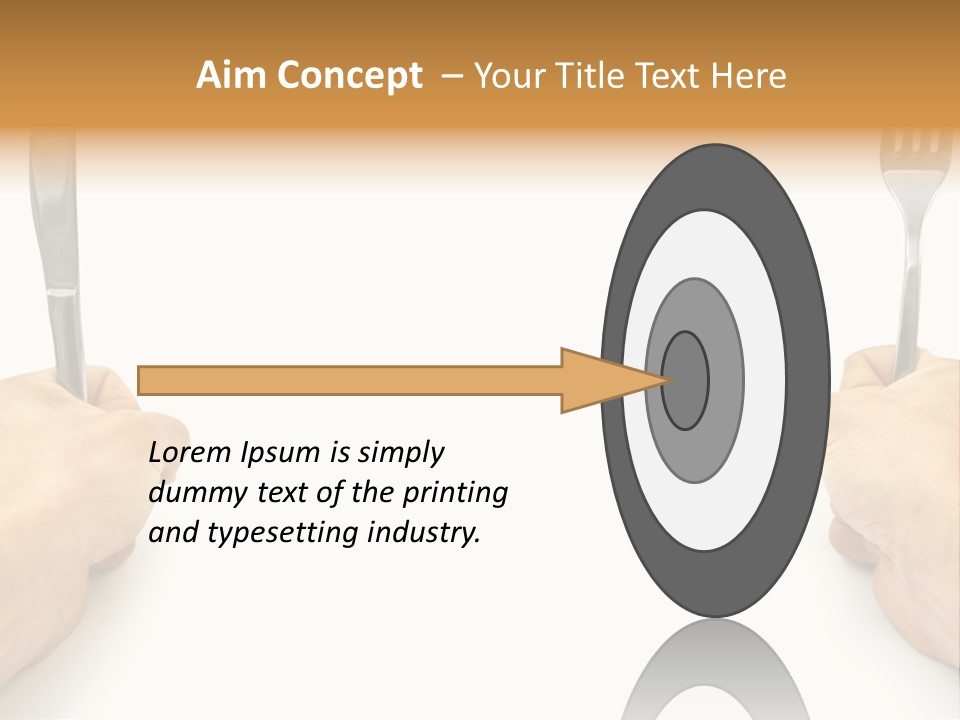 Table Food Hand PowerPoint Template