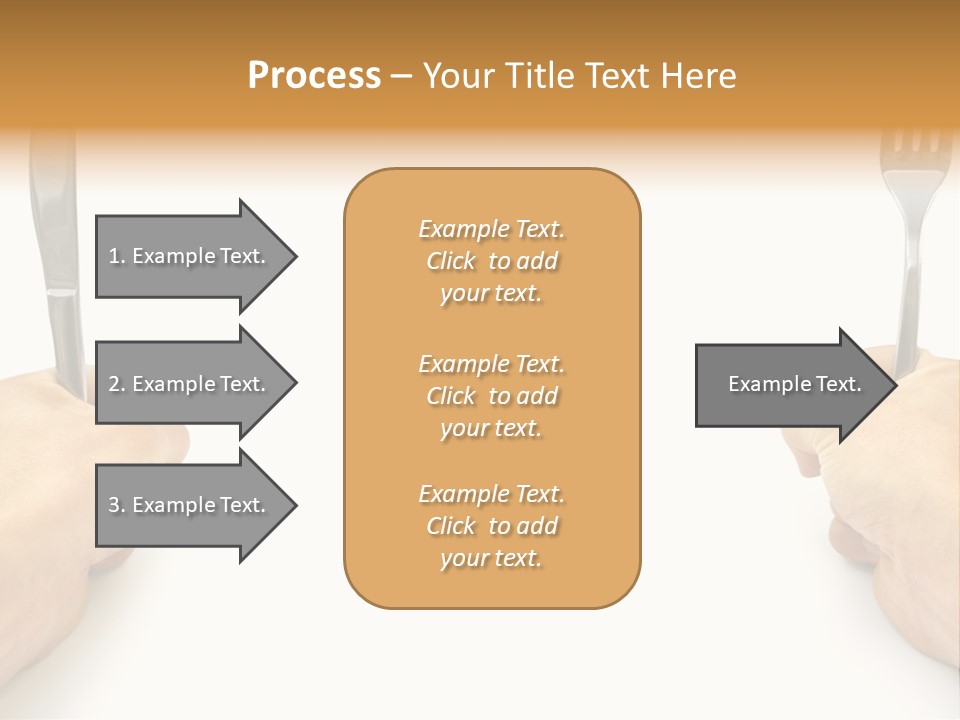 Table Food Hand PowerPoint Template