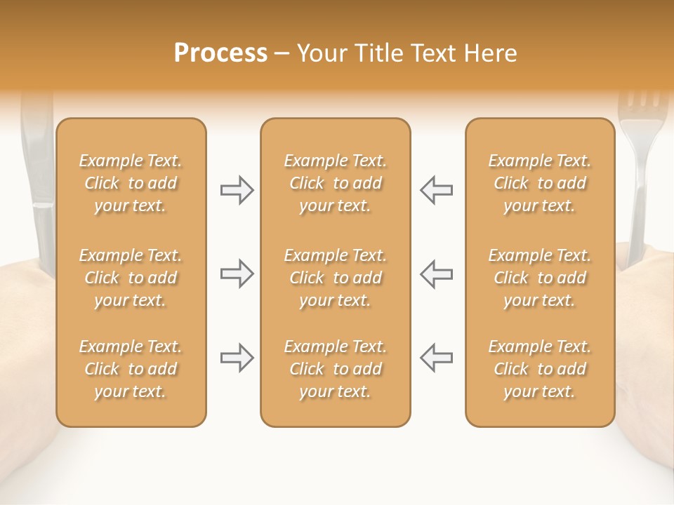 Table Food Hand PowerPoint Template
