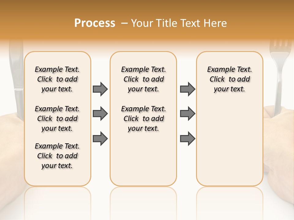 Table Food Hand PowerPoint Template