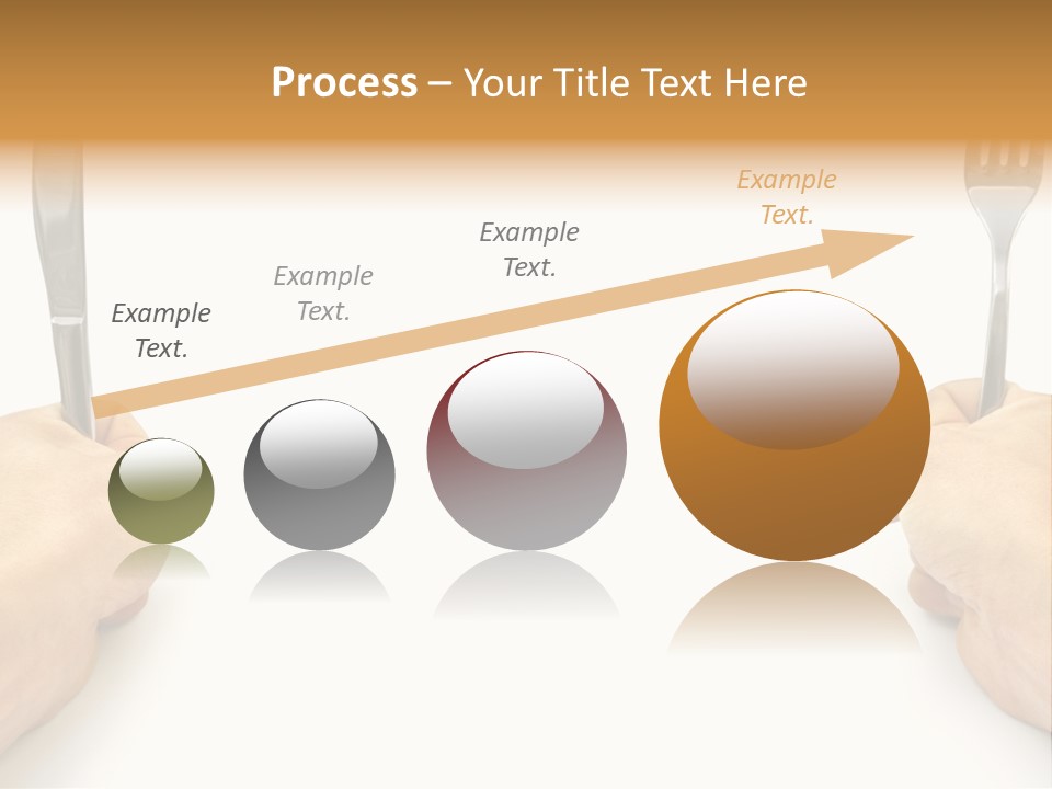 Table Food Hand PowerPoint Template