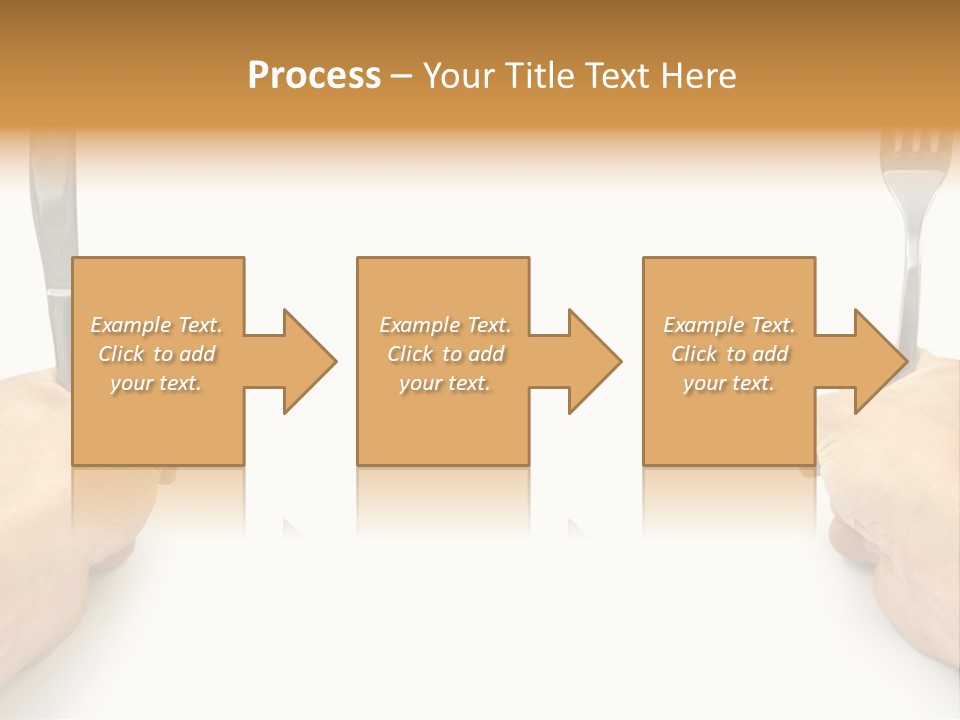 Table Food Hand PowerPoint Template