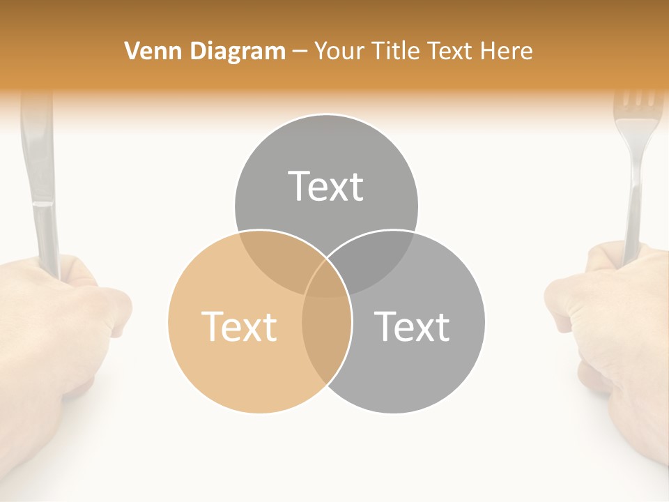 Table Food Hand PowerPoint Template