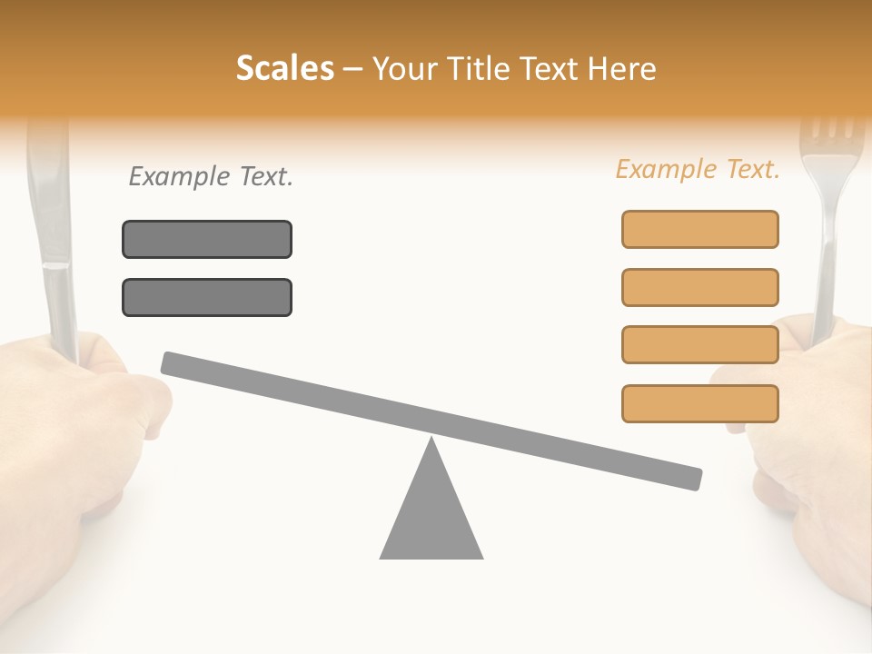 Table Food Hand PowerPoint Template