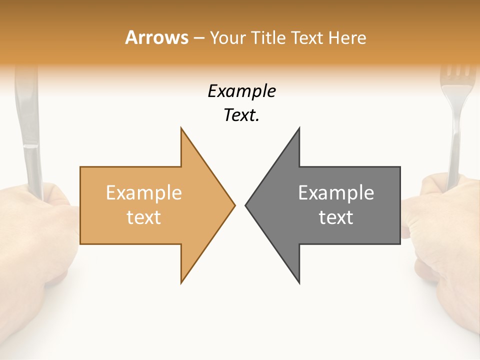 Table Food Hand PowerPoint Template